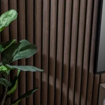 Trepanel Design® Walnut Brown Curve Acoustic Wood Wall Panels