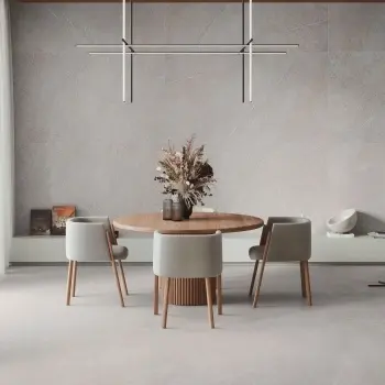 Piemonte Taupe Stone Effect Large Matt Porcelain Slab 275x100cm