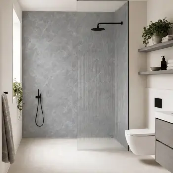 TrueTouch Cyprus Grey Marble Effect Composite Wall Panels