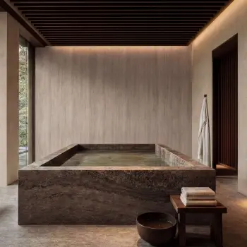 TrueTouch Noche Travertine Effect Composite Wall Panels