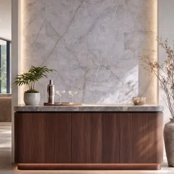 TrueTouch Roma Grey Marble Effect Composite Wall Panels