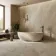 Strond Oat Beige Marble Effect Large Matt Porcelain Slab 275x100cm