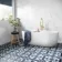 Carrara White Marble Effect Gloss Ceramic Tile 55x33cm