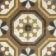 Osborne Maroon Victorian Patterned Matt Ceramic Floor Tile 45x45cm