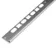 8mm Brushed Silver Aluminium Square Box Profile Trim