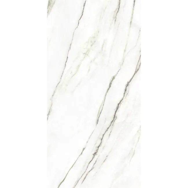 Macha Green Marble Effect Large Polished Porcelain Tile 120x60cm