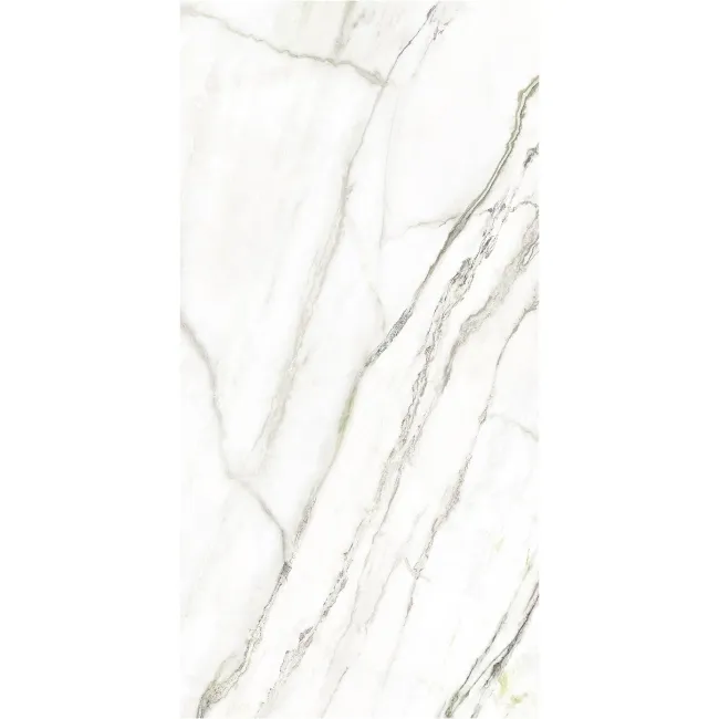 Macha Green Marble Effect Large Polished Porcelain Tile 120x60cm