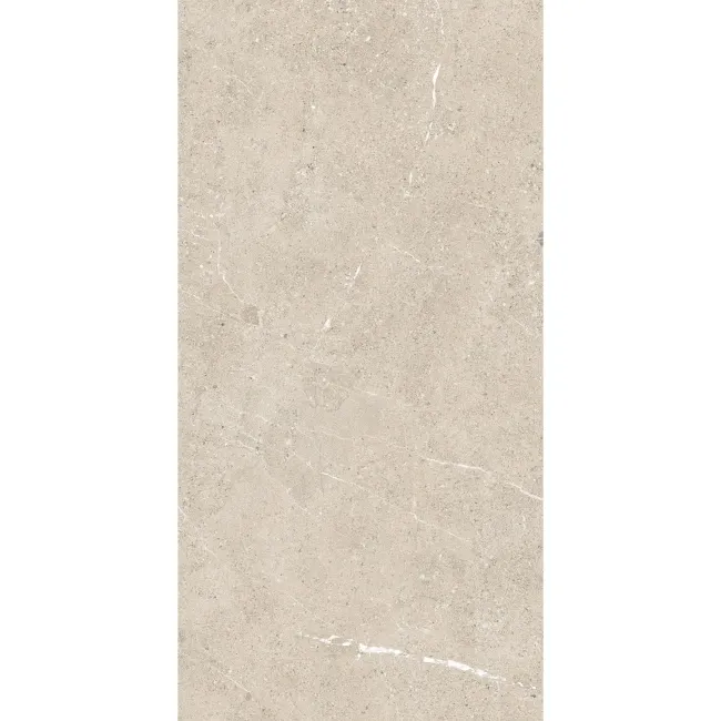 Unika White Stone Effect Large Matt Porcelain Tile 120x60cm