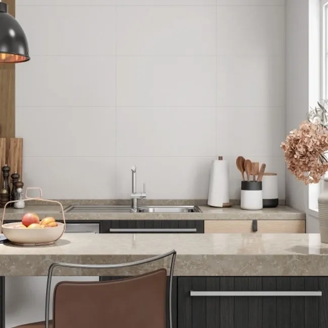Flat White Gloss Ceramic Wall Tile 90x30cm