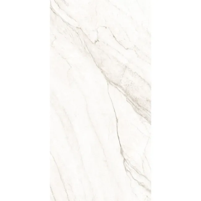 Barrow White Marble Effect Large Matt Porcelain Tile 120x60cm