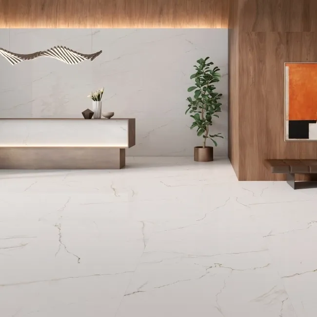 Lance Gold Marble Effect Large Matt Porcelain Tile 120x60cm