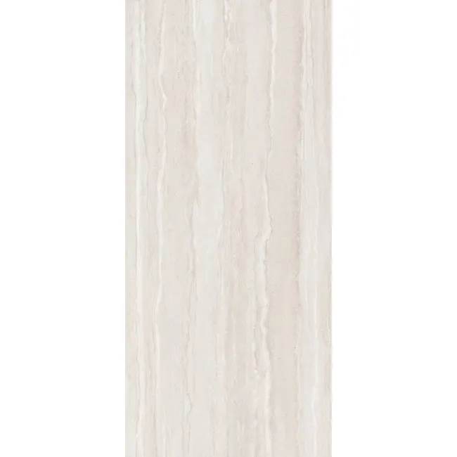 Navona White Travertine Effect Large Matt Porcelain Slab 280x120cm
