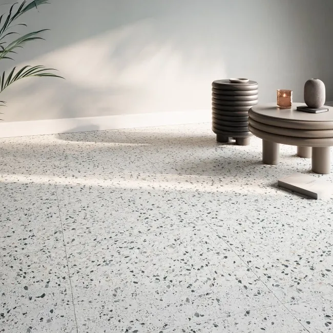 Nadine Natural Terrazzo Matt Porcelain Tile 60x60cm