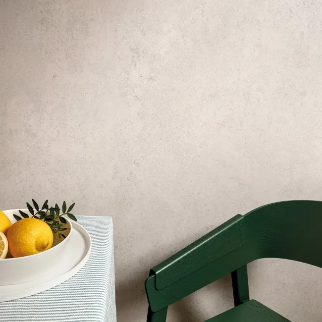 Cluny White Stone Effect Large Matt Porcelain Slab 275x100cm