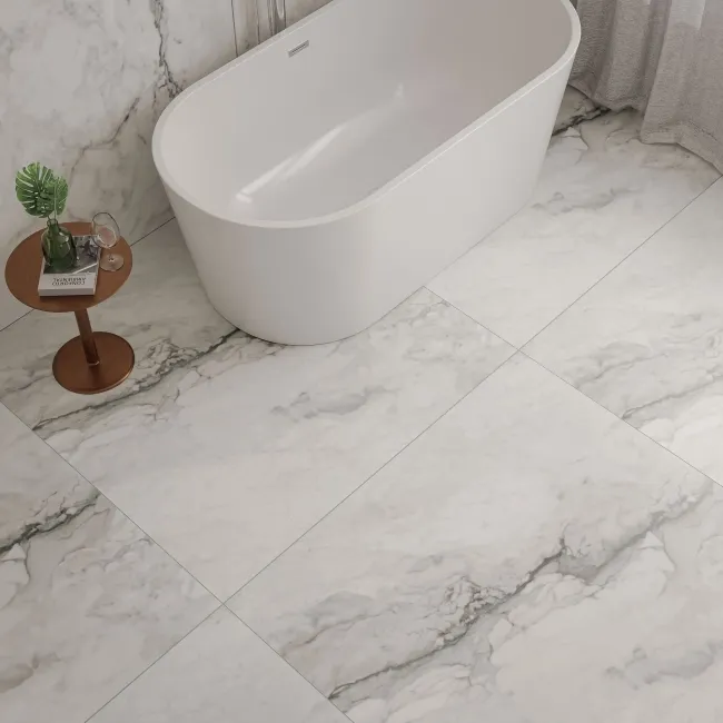 The Rock Breccia Marble Effect Italian Large Matt Porcelain Tile 120x120cm