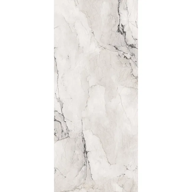 Camouflage White Marble Effect Italian Large Honed Porcelain Slab 278x120cm