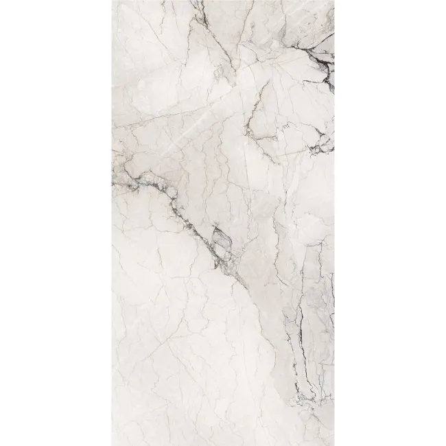 Camouflage White Marble Effect Italian Large Honed Porcelain Tile 120x60cm