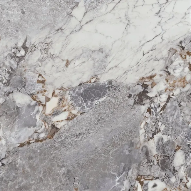 Unico Grey Marble Effect Italian Large Matt Porcelain Tile 120x120cm