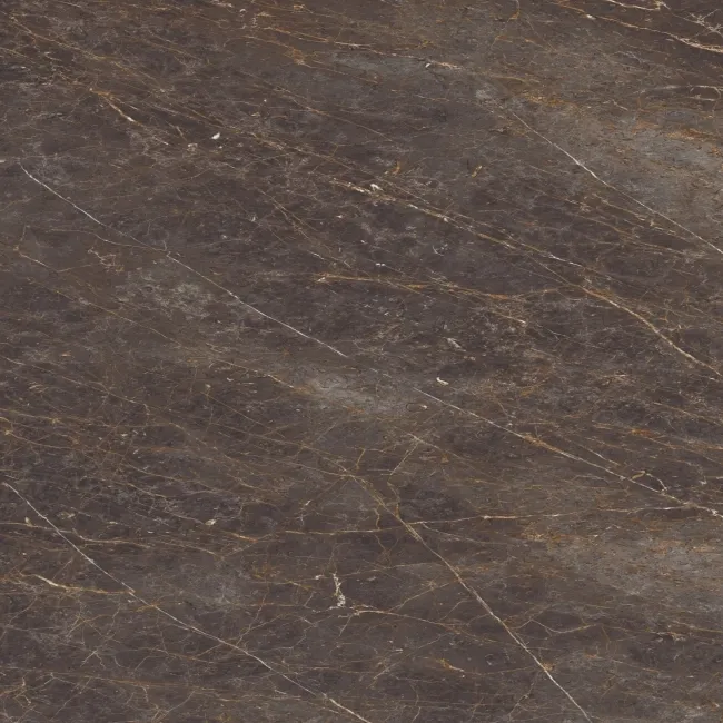 Golden Black Marble Effect Polished Italian Large Porcelain Slab 278x120cm