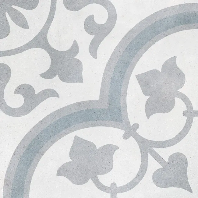 Havana Ornate Patterned Matt Porcelain Tile 22.3x22.3cm