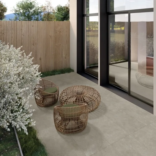 Blok Grey Limestone Effect Matt Italian Porcelain Tile 120x60cm