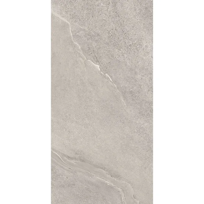 Alpen Grey Slate Effect Matt Italian Porcelain Tile 60x30cm