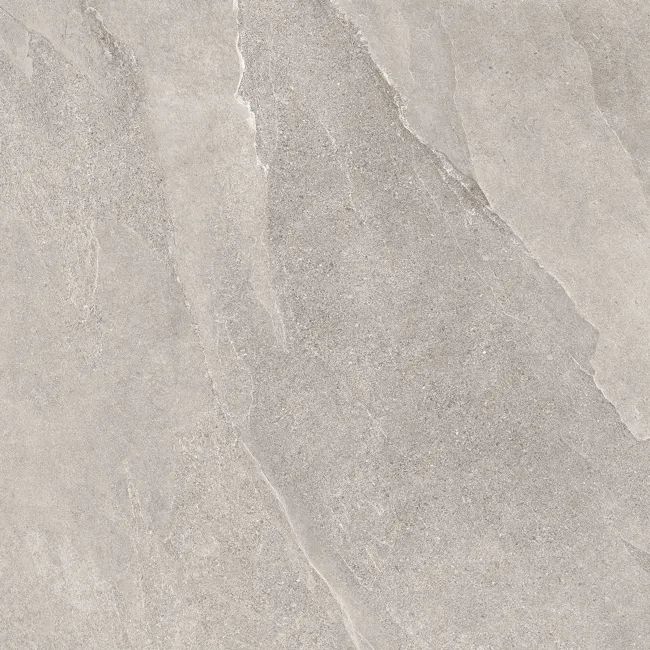 Alpen Grey Slate Effect Matt Italian Porcelain Tile 60x60cm