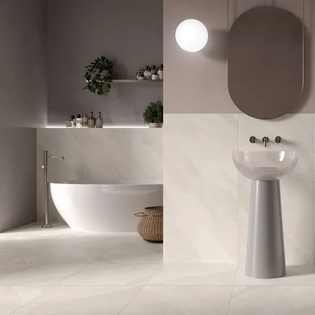 Alpen Bone Slate Effect Matt Italian Porcelain Tile 120x60cm
