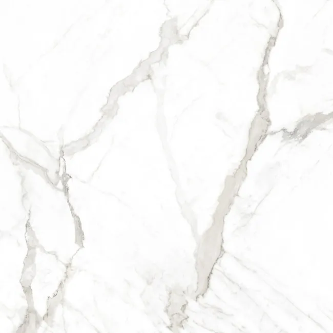 Lumier White Marble Effect Structured Matt Porcelain Tile 100x100cm