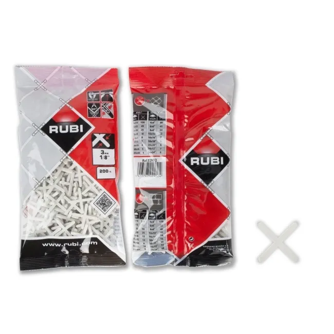 Rubi 3mm Tile Spacers - Pack of 200