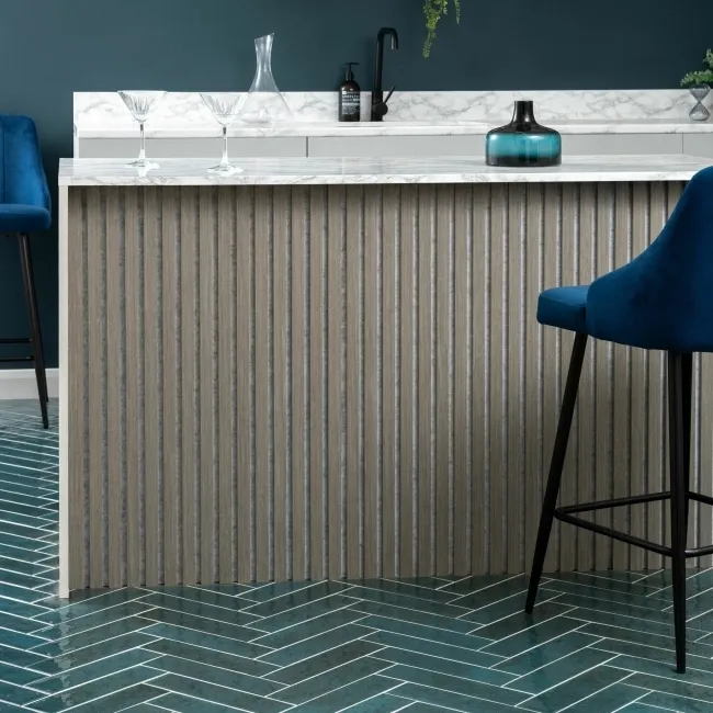 Trepanel® Ash on Grey Felt Acoustic Wood Wall Panels