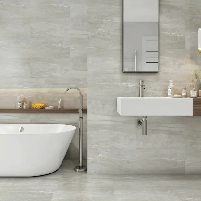 Cliff Grey Slate Effect Porcelain Tile 60x30cm