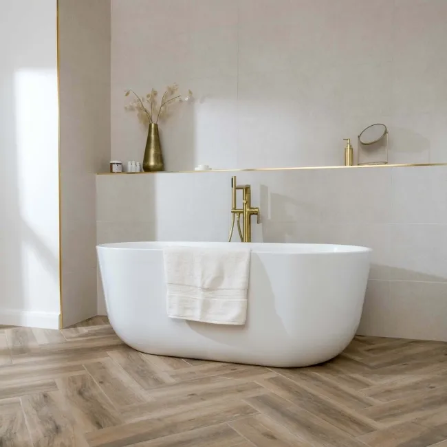 Cluny Sand Stone Effect Matt Ceramic Wall Tile 100x33.3cm