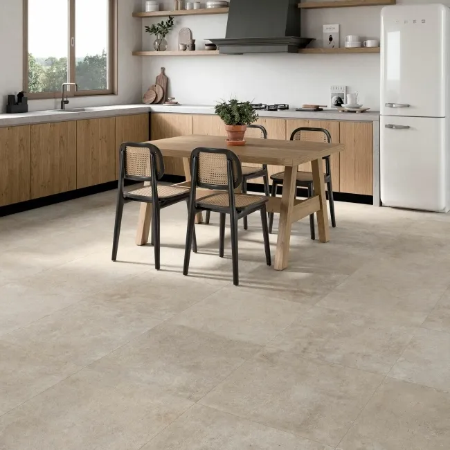 Crassana Beige Concrete Effect Anti Slip Porcelain Tile 59.5x59.5cm