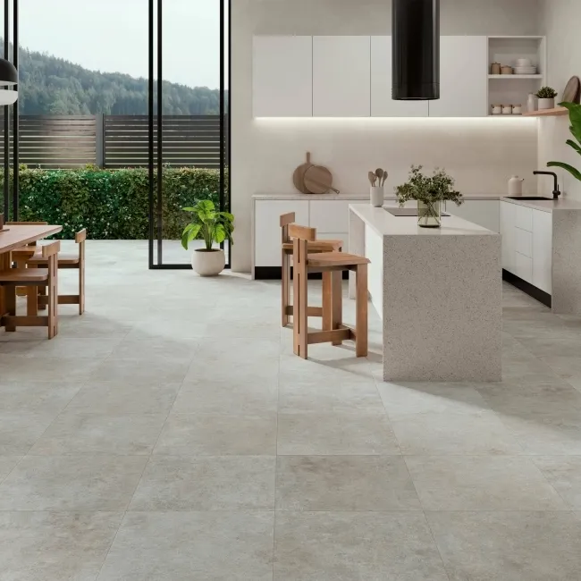 Crassana Grey Concrete Effect Anti Slip Porcelain Tile 59.5x59.5cm