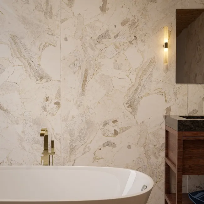 TrueTouch Limestone Terrazzo Composite Wall Panels