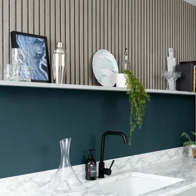 Trepanel® Ash on Grey Felt Acoustic Wood Wall Panels