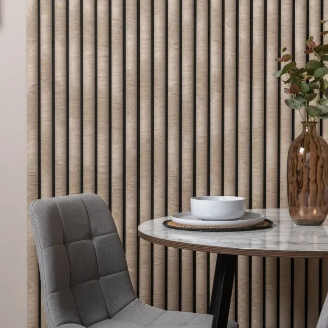 Trepanel Design® Nordic Beech Curve Acoustic Wood Wall Panels