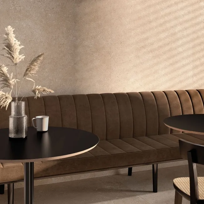 Cluny Sand Stone Effect Large Matt Porcelain Slab 275x100cm
