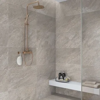 Quartz Stone Effect Taupe Anti Slip Porcelain Tile 75x37cm