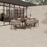 Bellevue Ivory Stone Effect Large Anti Slip Porcelain Tile 120x59.5cm