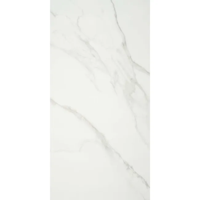 Lumiere White Marble Effect Large Matt Porcelain Tile 120x59.5cm