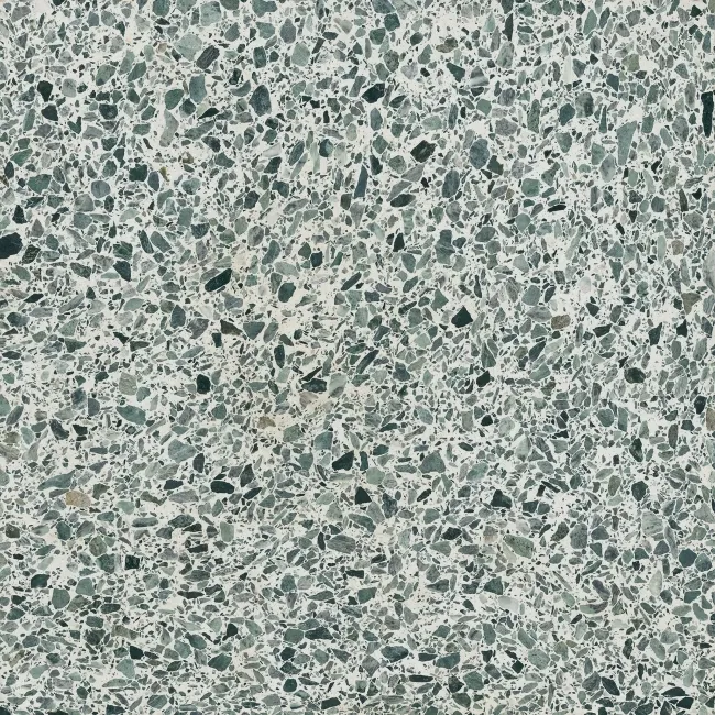 Nadine Green Terrazzo Matt Porcelain Tile 60x60cm