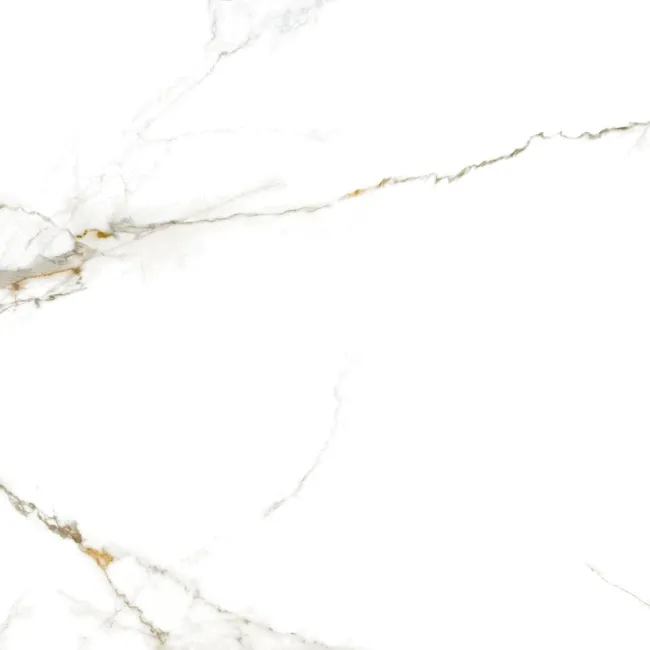 Lance Gold Marble Effect Large Polished Porcelain Tile 120x120cm
