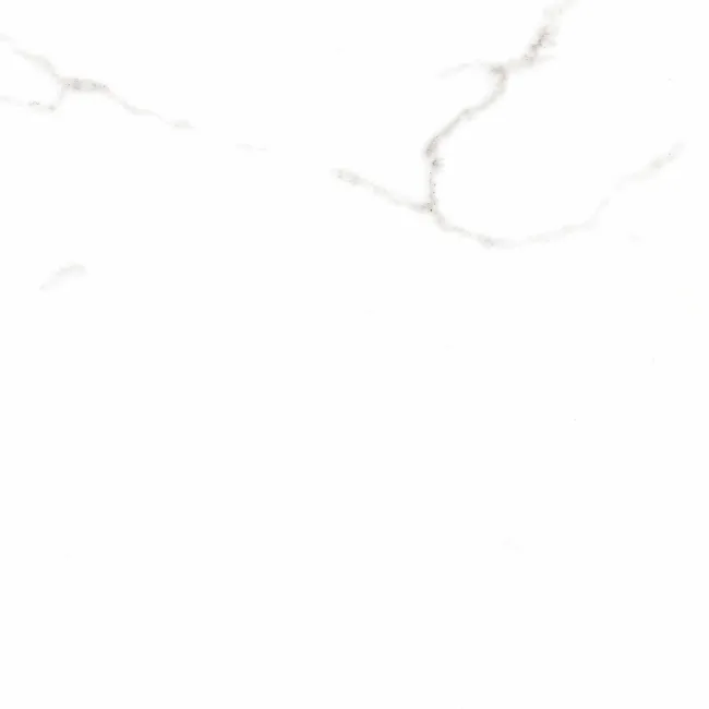 Carrara White Gloss Marble Effect Ceramic Tile 45x45cm