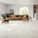 Barrow White Marble Effect Large Matt Porcelain Tile 120x120cm
