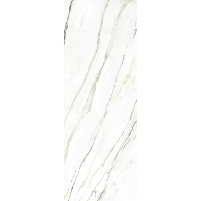 Macha Green Marble Effect Large Polished Porcelain Slab 275x100cm