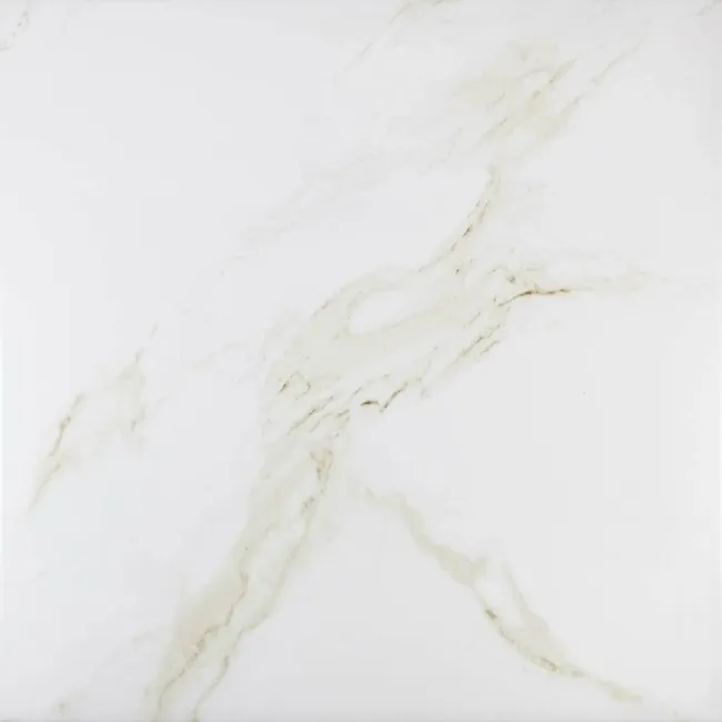 Carrara Gold Matt Marble Effect Porcelain Tile 60.5x60.5cm