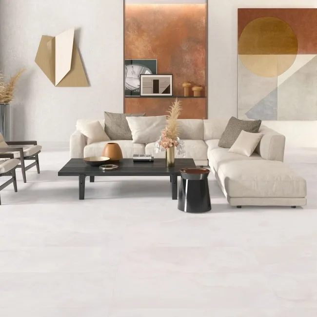 Prescious White Onyx Marble Effect Large Matt Porcelain Tile 120x60cm