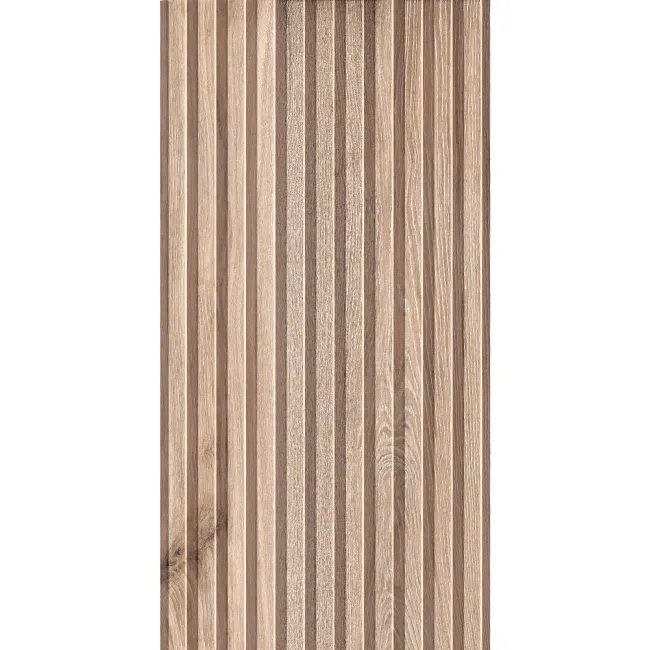 Dakaris Natural Oak Slatted Wood Effect Large Matt Porcelain Tile 120x60cm